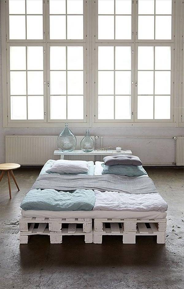 Queen Size Pallet Bed