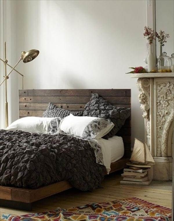 Bed Frame Made From Pallets