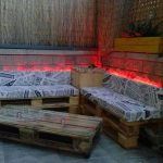 pallets coffee table and sofa