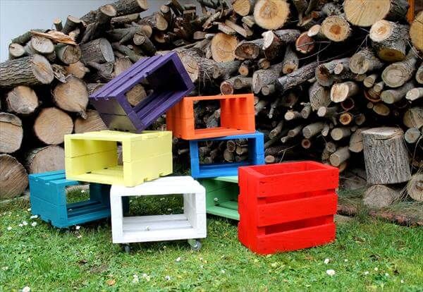 Upcycled Pallet stools