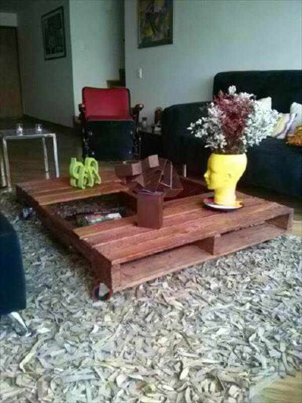 DIY Pallets Coffee Table