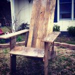 recycled pallet out door chair