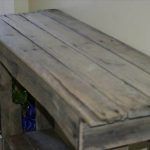 reclaimed pallet sofa side table