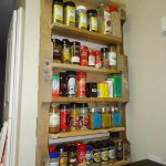 reclaimed pallet kitchen rack