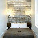 recycled rustic pallet headboard