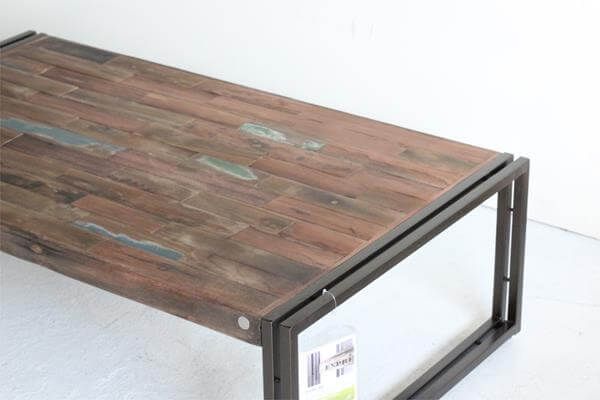 repurposed pallet industrial table