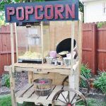 recycled pallet popcorn stand