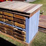 repurposed pallet beehive