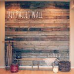 recycled pallet wall