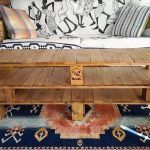 recycled pallet coffee table and TV stand