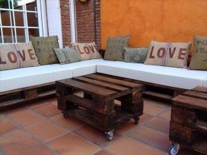 Diy Pallet L Shaped Sectional Sofa