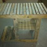 reclaimed pallet barbeque table