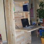 reclaimed pallet fold out computer desk