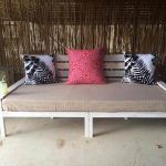 recycled pallet double seated sofa