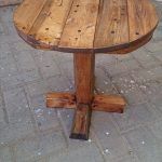 reclaimed pallet pedestal coffee table