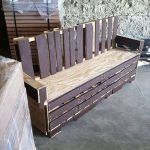 rustic multiple seated pallet bench