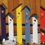 recycled pallet garden birdhouse trellis