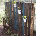 upcycled pallet garden wall