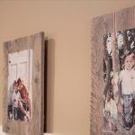 recycled pallet photo frames
