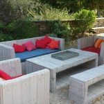resurrected pallet patio furniture
