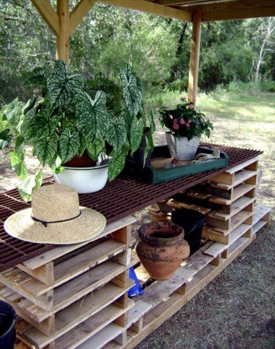 Pallet Potting Bench and Potting Tray Project