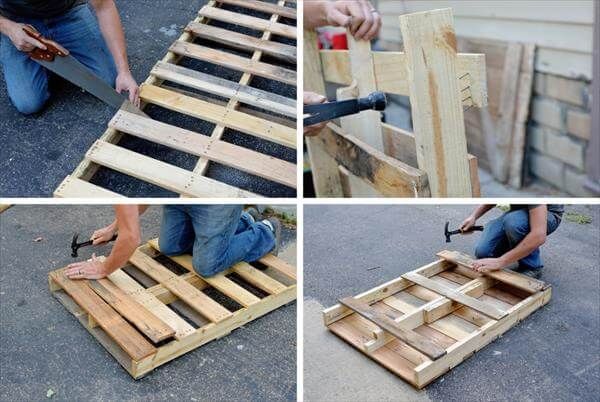 construction of pallet coffee table