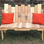 recycled pallet bench for multiple sitting