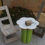 recycled pallet foldable chair idea