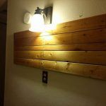 recycled pallet light lamp accent