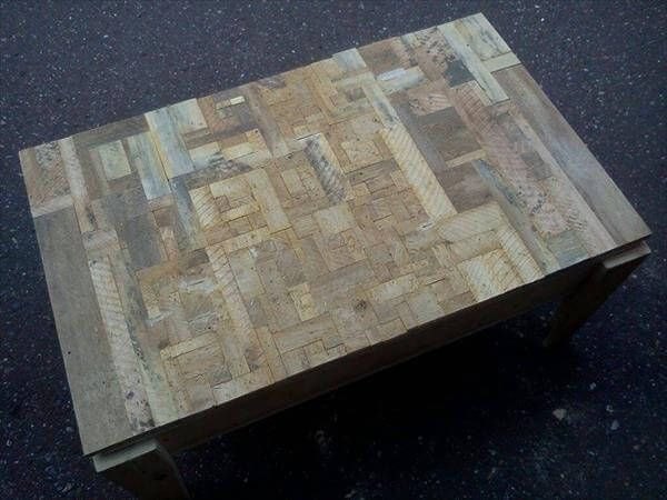 handcrafted pallet coffee table