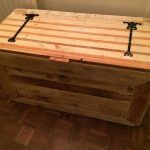 recycled pallet storage chest