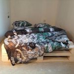 handcrafted pallet bed
