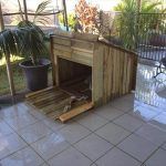recycled pallet outdoor dog house