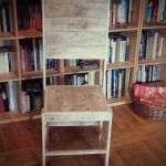 handmade pallet library chair