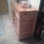 handcrafted pallet kitchen cabinet