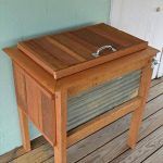 recycled pallet outdoor cooler stand