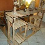 reclaimed pallet console table and kitchen island
