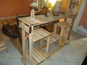 DIY Creative Pallet Console Table - Kitchen Island Table!!