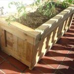 upcycled pallet rustic wood planter
