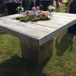 recycled pallet garden table