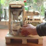 recycled pallet updated coffee maker