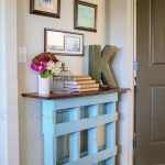 handmade pallet console table