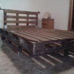 rustic yet modern pallet platform bed