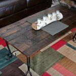 diy updated glass top table with pallet wood top