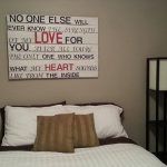 wooden pallet white wall sign