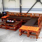 recycled pallet patio sectional sitting furniture
