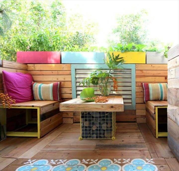 pallet deck and terrace furniture
