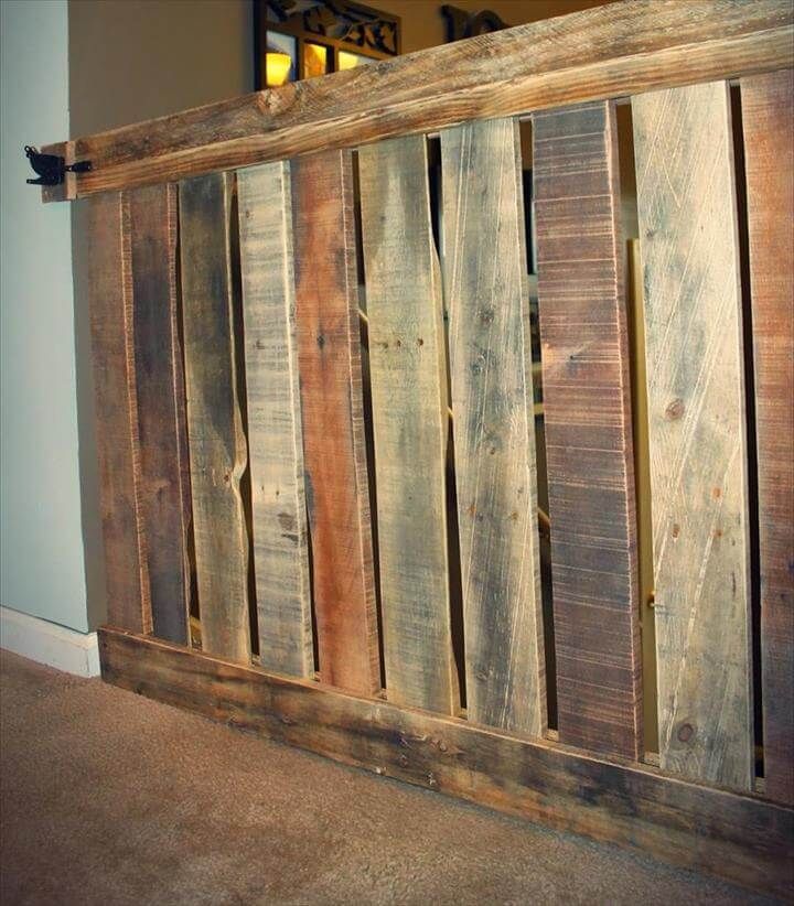 Baby gate 2025 made from pallets