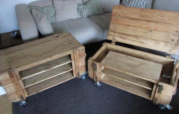 Pallet Coffee Table with Storage