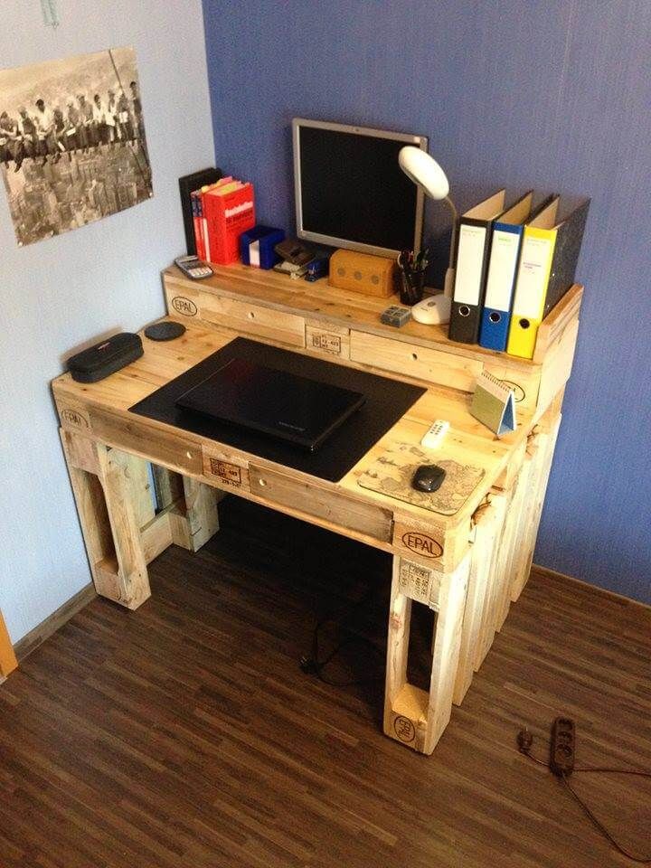pallet computer desk